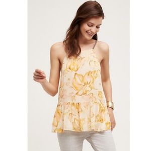 Anthro HD in Paris Joselyn Yellow Cami Tank Top